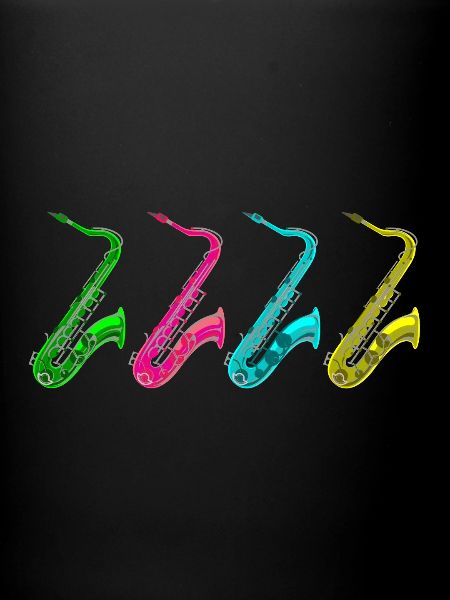 Retro Saxophone Musicians