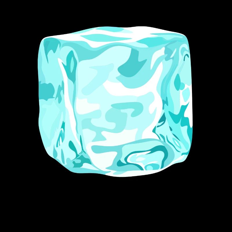 cube ice cyan