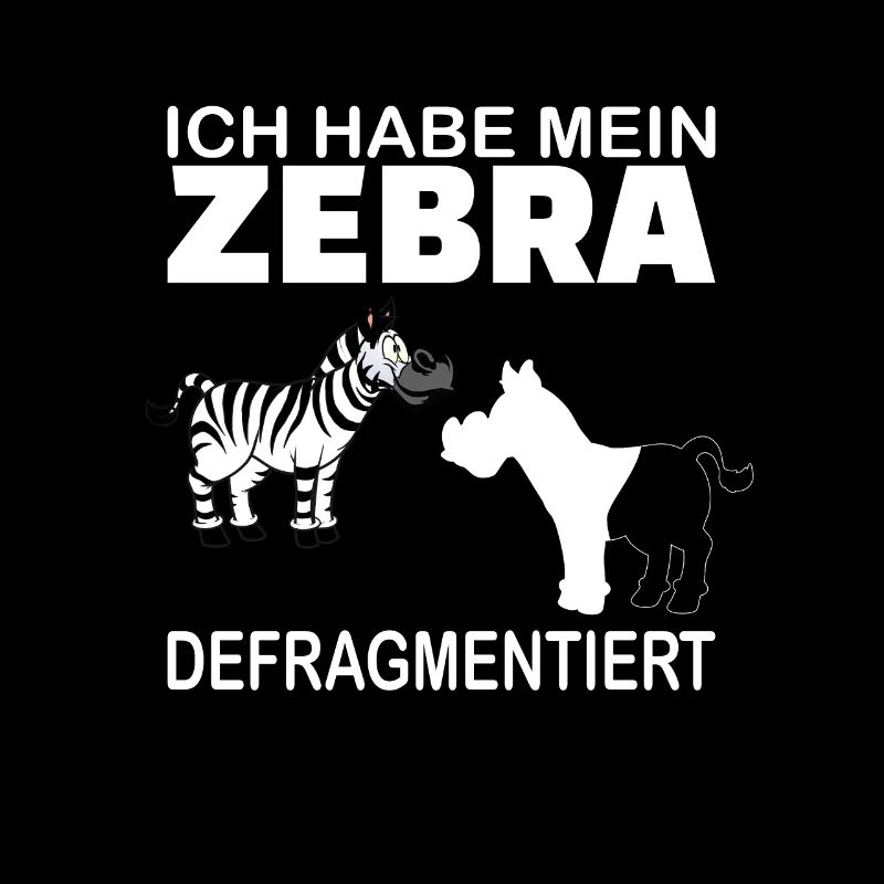 Zebra Defragmentiert Lustiges Geschenk Informatik