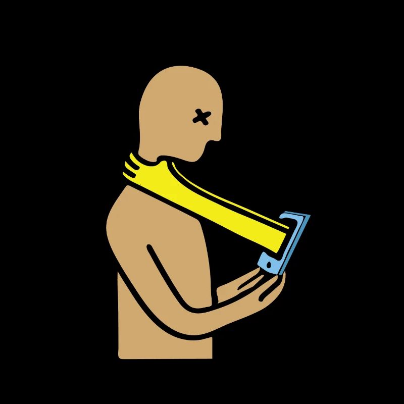 Tête de smartphone bâillonnement