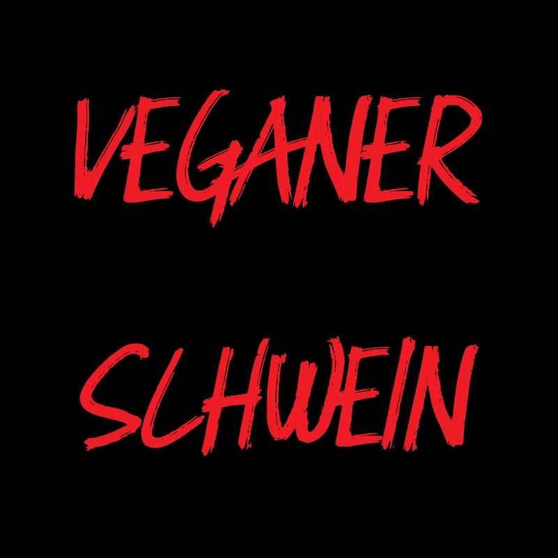 Vegan Fleisch essen Schwein Spruch Geschenkidee