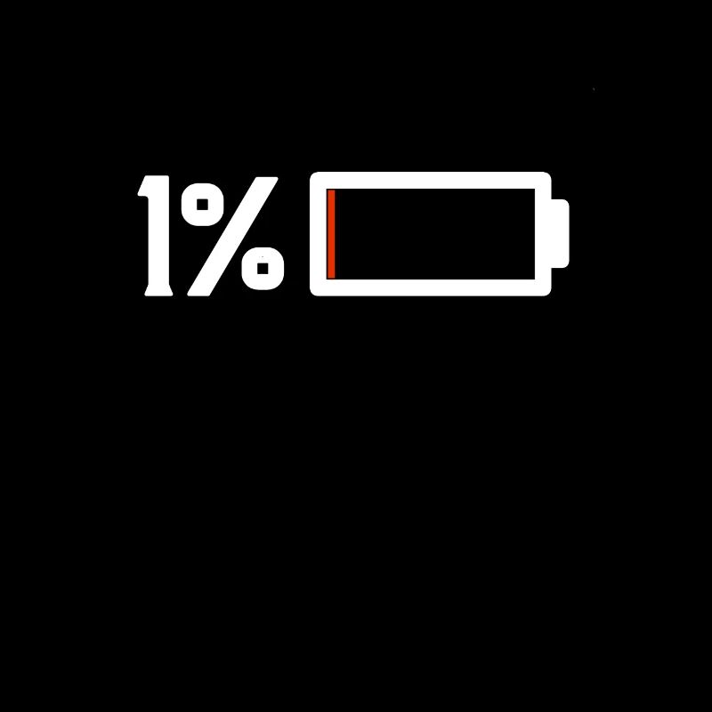 1% battery battery empty