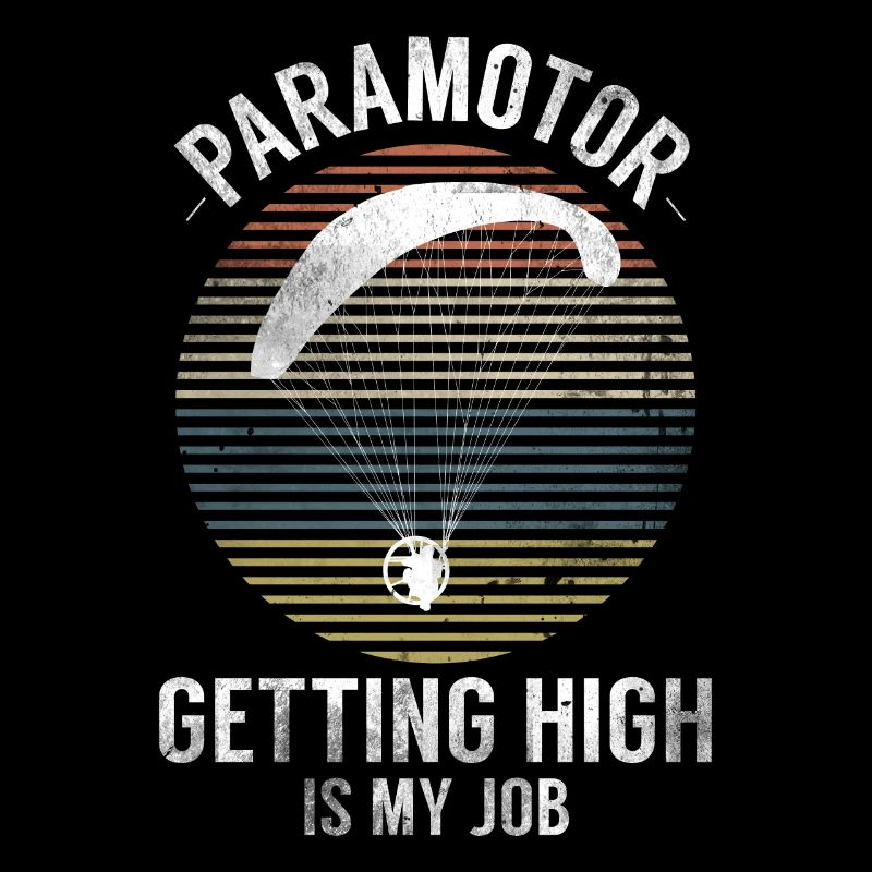 Le paramoteur devient haut est mon travail paramoteur