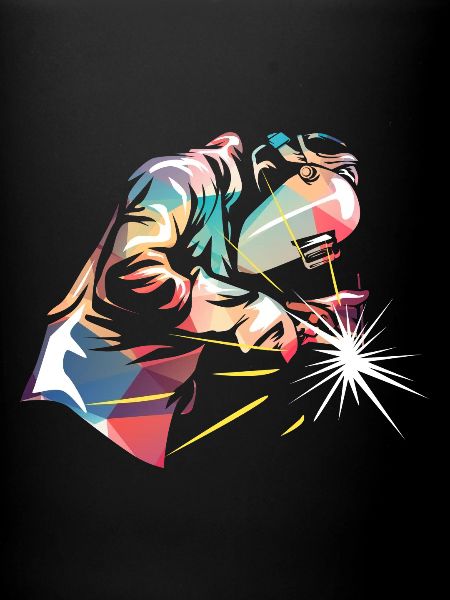 Welder welding