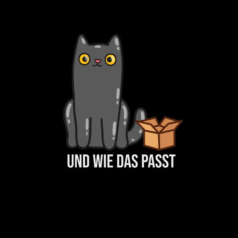 Witzige Katze im Karton