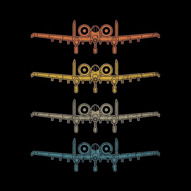 Retro A10 Thunderbolt Warthog Vintage A-10 Hobby