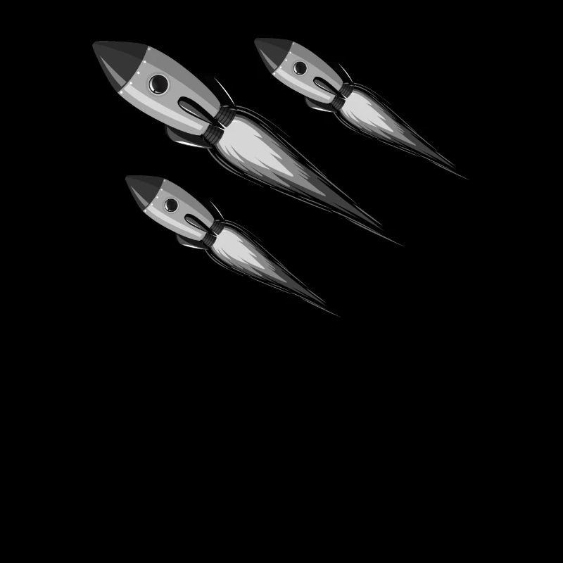 Idée de cadeau d'espace de voyage spatial fusée