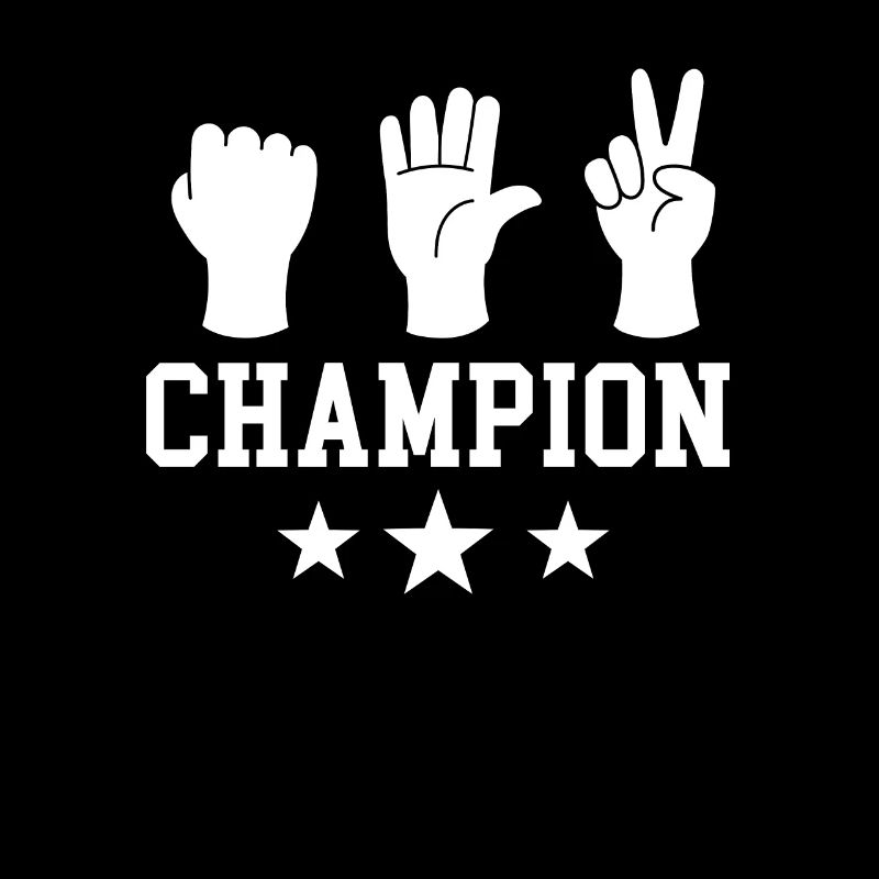 Ciseaux rock champion de papier vainqueur de l'inutile