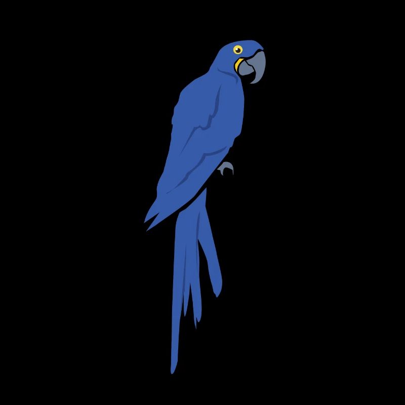 Blue Hyacinth Macaw Parrot Fan Gift