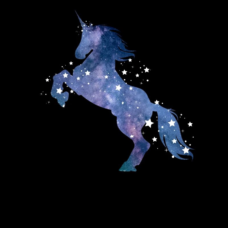 Unicorn gift with stars space outer space