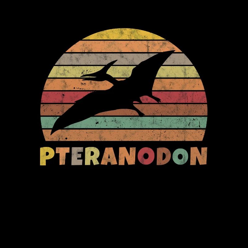 Pteranodon Dinosaurier Retro Dino Urzeit Geschenk
