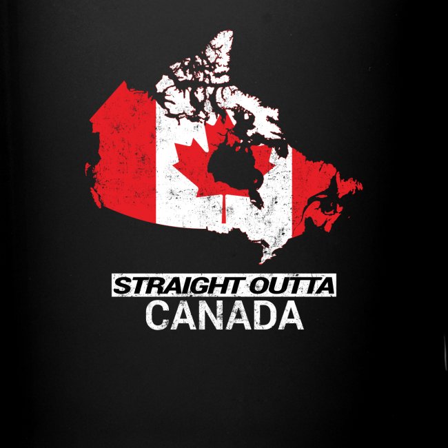 Straight Outta Canada country map & flag