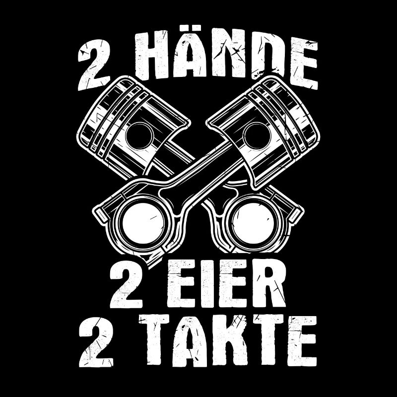 2 Hände Eier Takte Mopedfahrer Moped Roller Biker