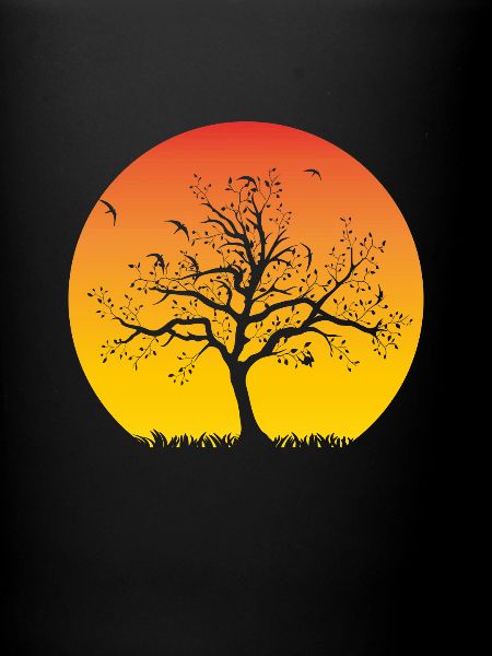 Tree sunset