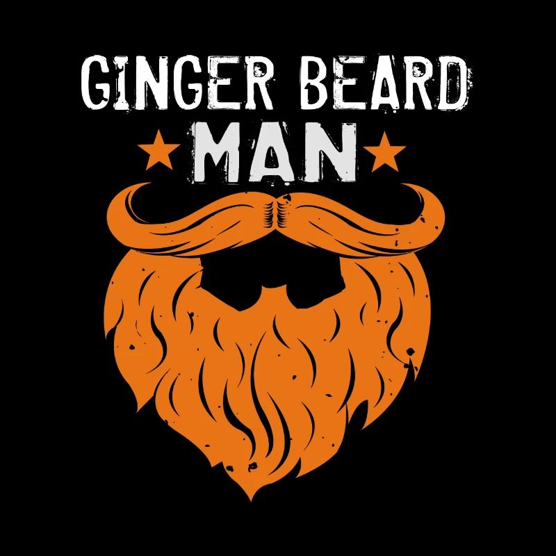 Mann mit Ingwerbart