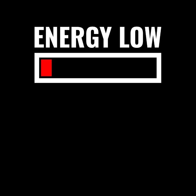 ENERGY LOW - Batteries and accumulator charge level display