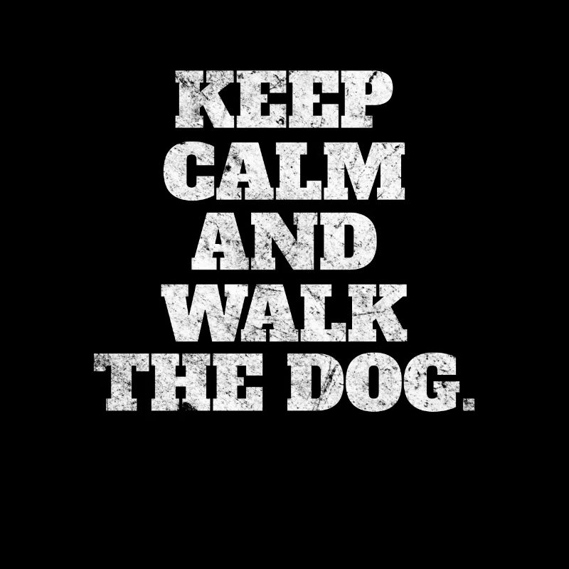Keep calm and walk the dog Hunde Spruch Geschenk