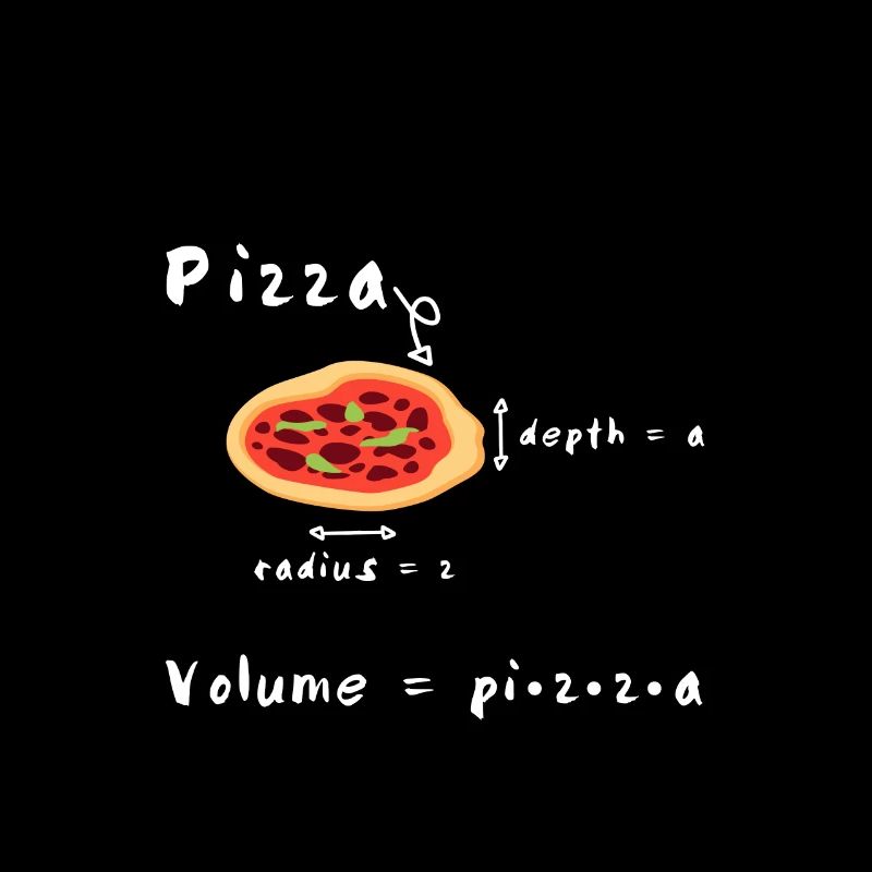 Pizza formula math math fun shirt gift