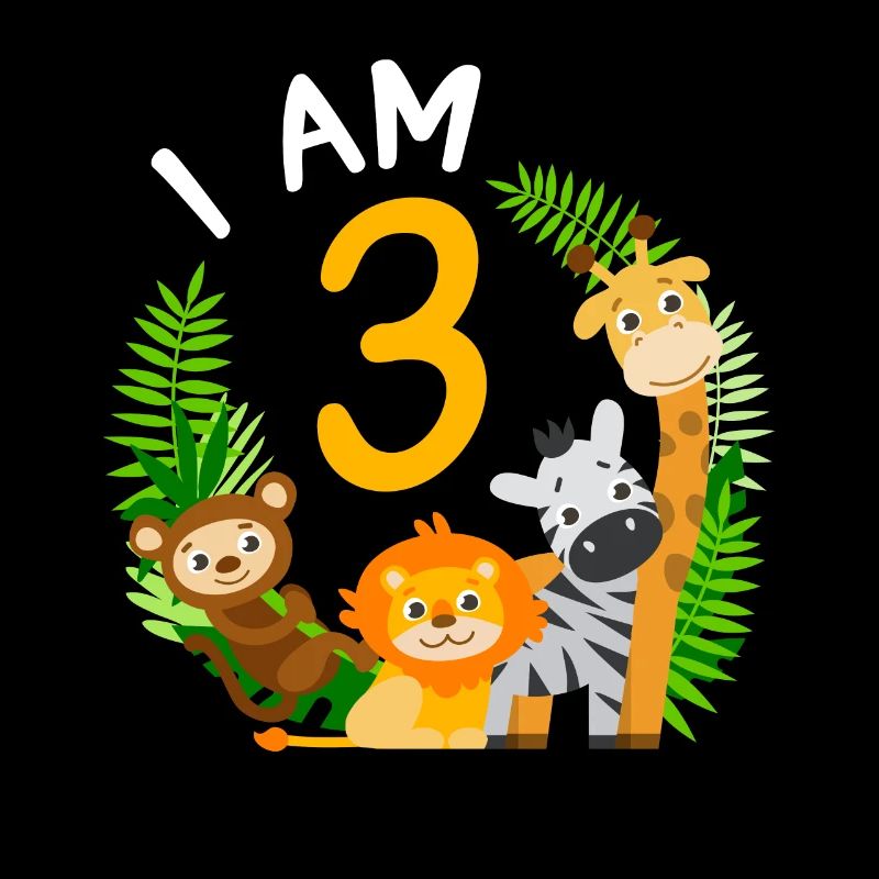 3rd birthday birthday shirt jungle third