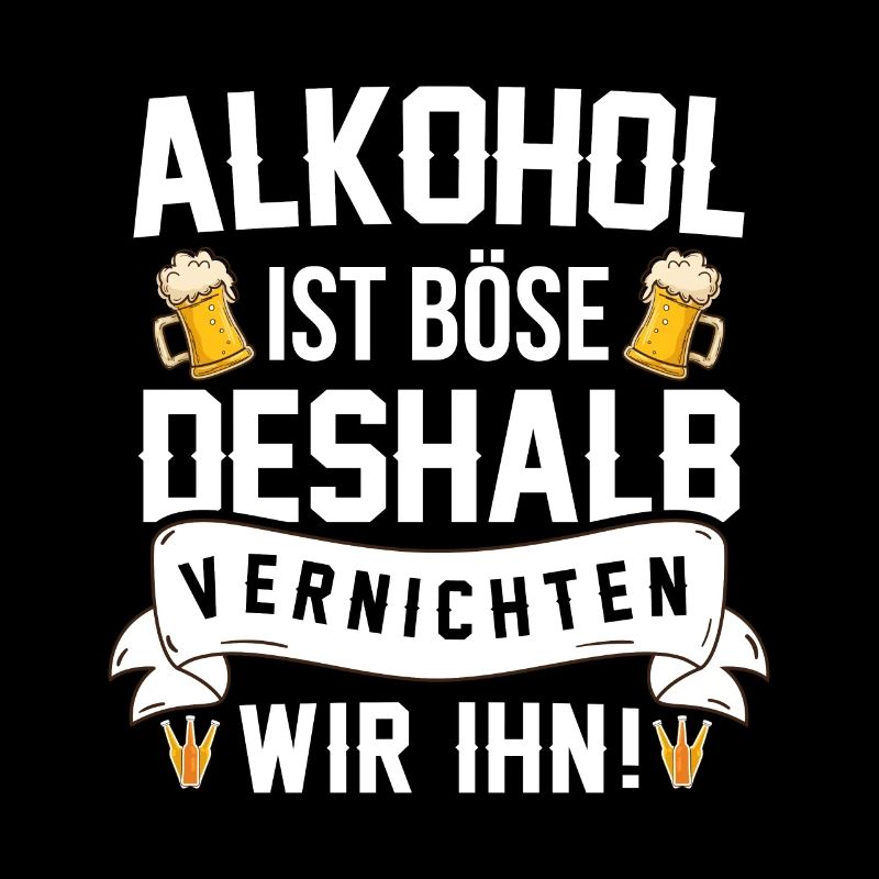Alkohol Bier Vernichter Geschenk