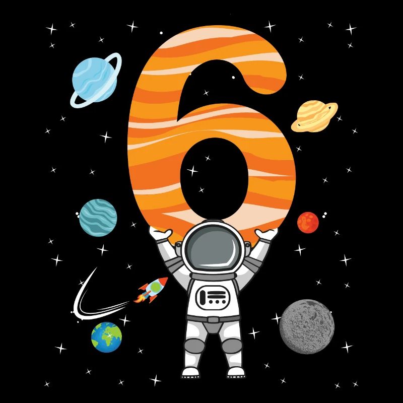 Chemise astronaute 6e anniversaire de l'espace extra-atmosphérique 6 ans