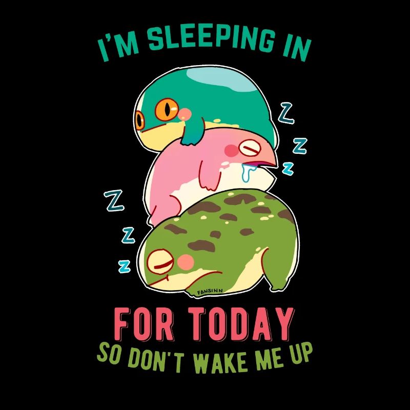 sleeping frog family - do not wake up
