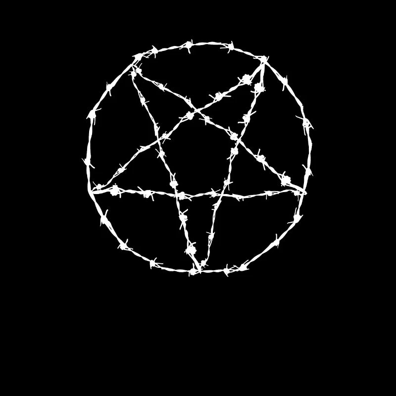 Pentagram barbed wire gift idea
