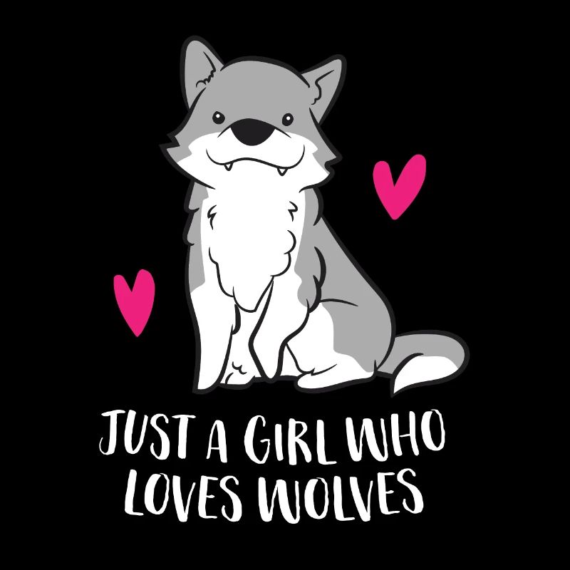 Nur ein Mädchen, das Wölfe liebt
