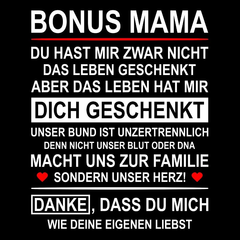 Bonus Mama Stiefmutter Geschenk Muttertag