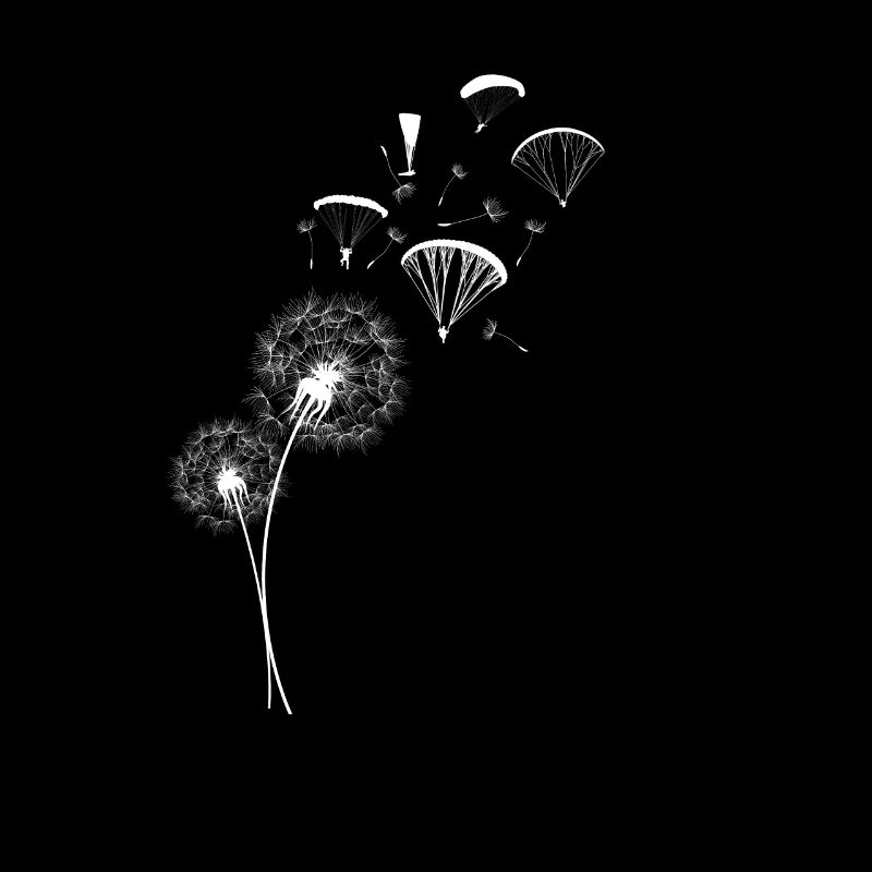 Paragliding paraglider dandelion gift pilot