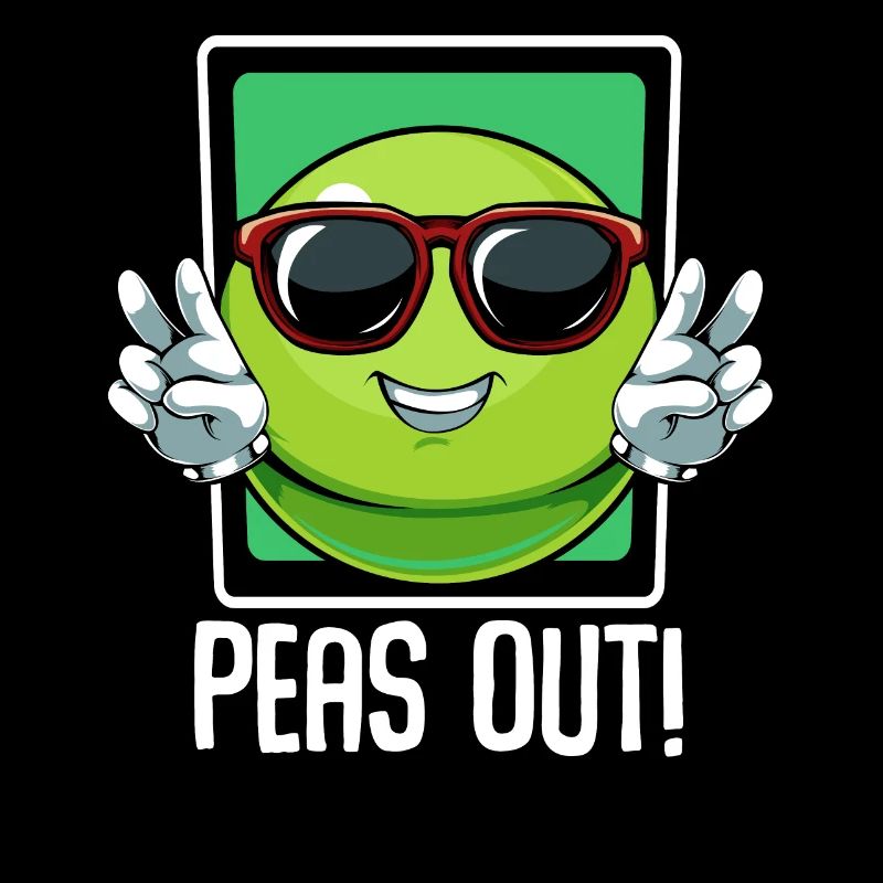 Peas - Peas Out! Cool vegetables pun saying