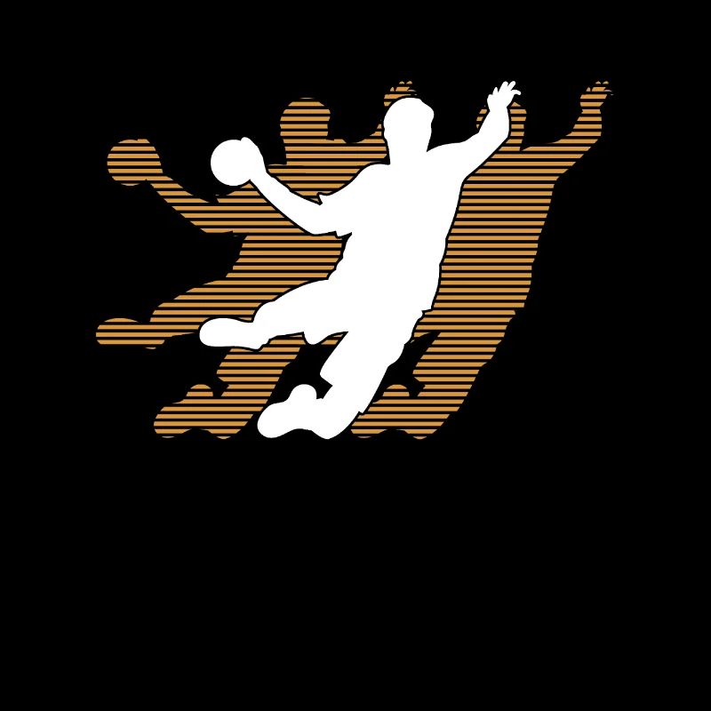 Handball player graphic