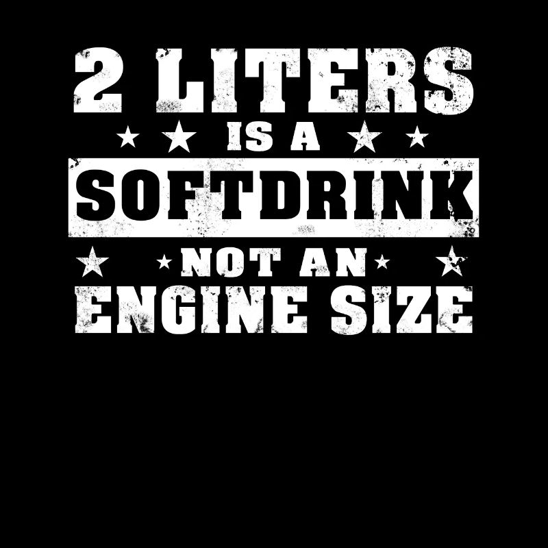 2 liter soft drink engine size V8 displacement T-shirt