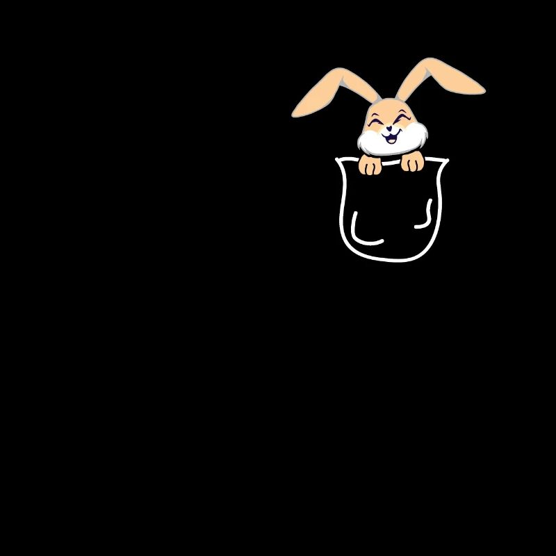 Rabbit Bag Breast Pocket Easter Gift