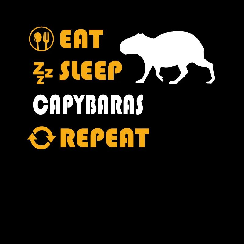 Manger. Dormir. Capybaras. Répéter.