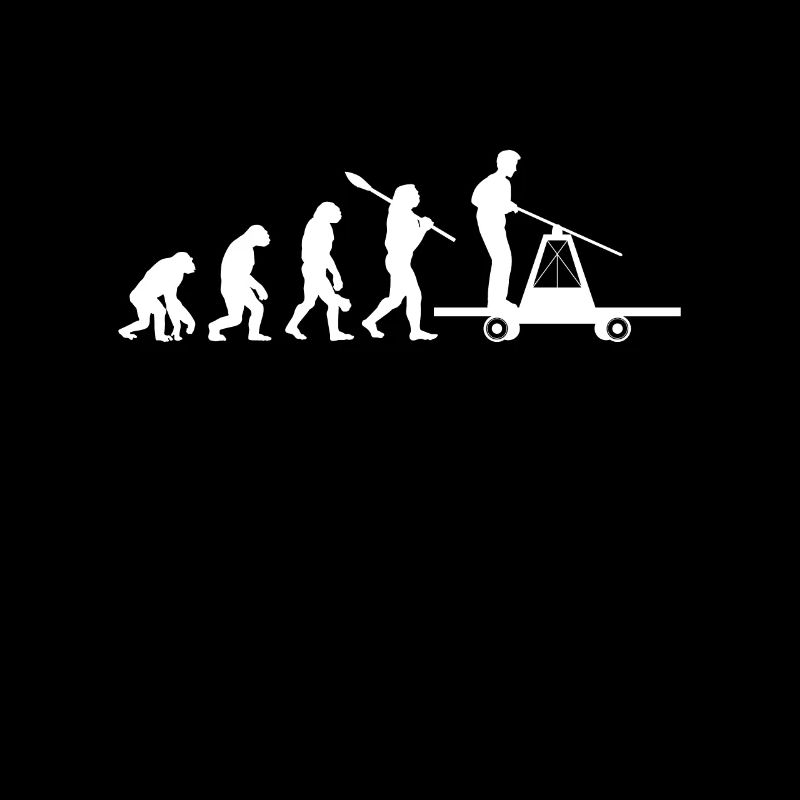 Evolution des Menschen zur Draisine Leidenschaft