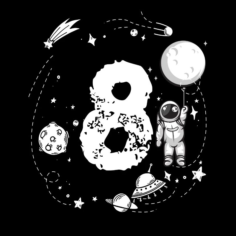 Astronaute de l'espace 8e anniversaire pour les astronautes 8e anniversaire