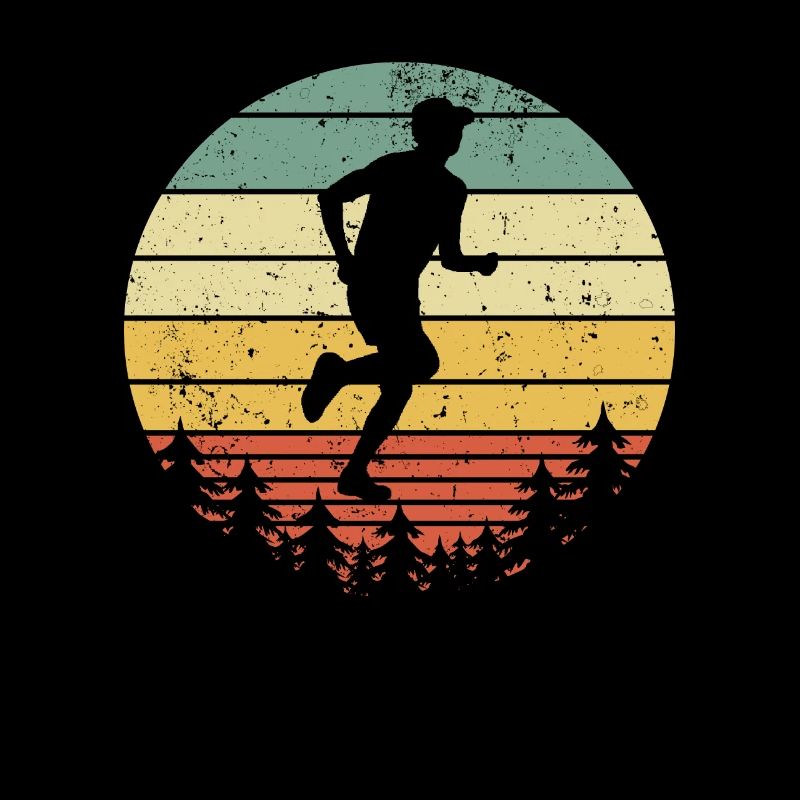 Running Marathon Laufen Retro Geschenk