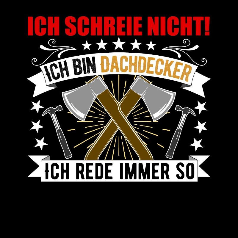 Dachdecker Handwerker Spruch Herren Geschenk