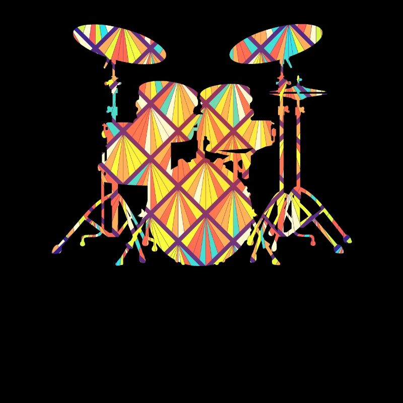 Drum Set Drum Set Geometric
