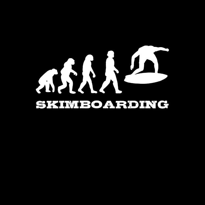 Skimboarding Evolution Skimboard Surfer Geschenk
