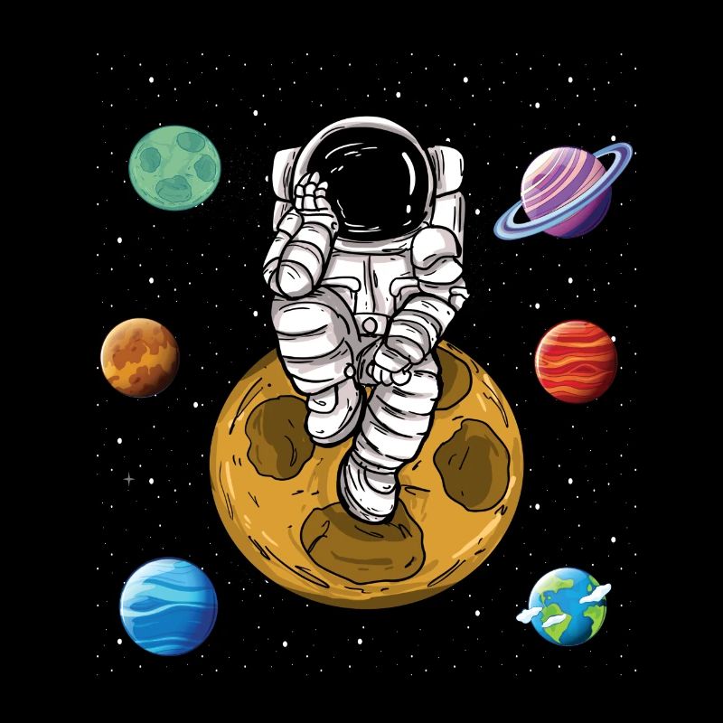 Astronaut planet