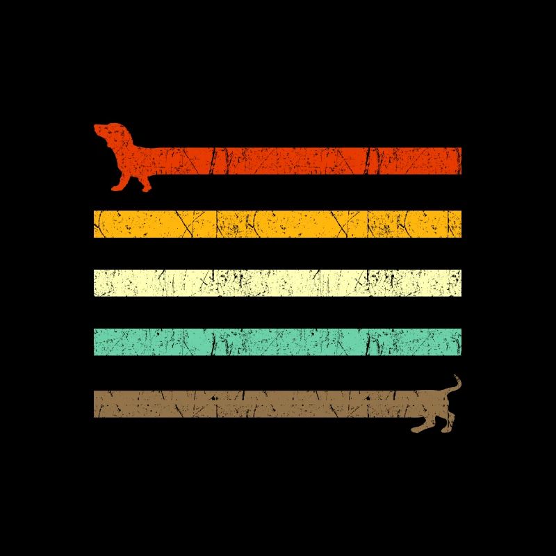 Vintage Dachshund Gift Idea Retro Teckel Dachshund