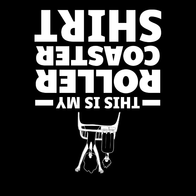 Funny roller coaster lover theme park fun fair