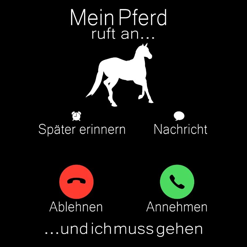 Mein Pferd ruft an Pferde Mädchen Reiterin Pferd