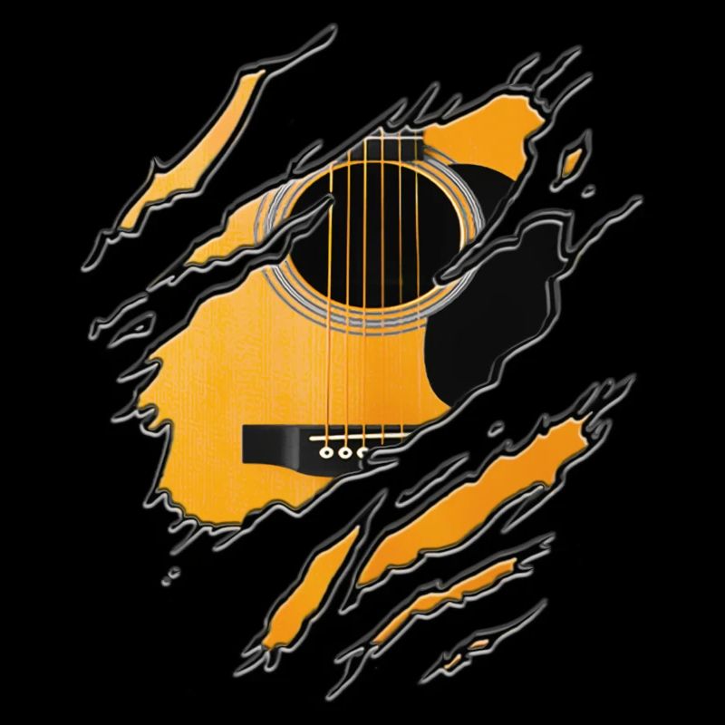 Guitare déchirée
