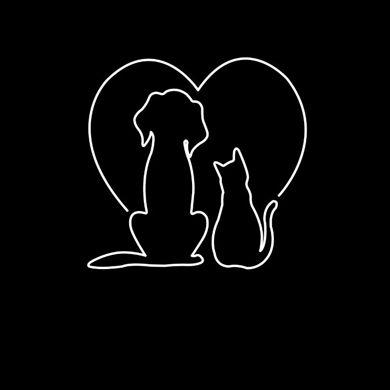 Cadeau d'amour pour chien et chat