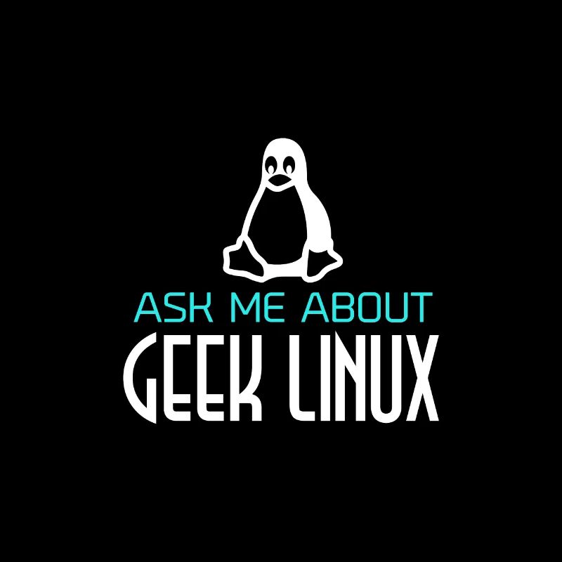 Geek Linux Pinguin Computer Nerd IT PC
