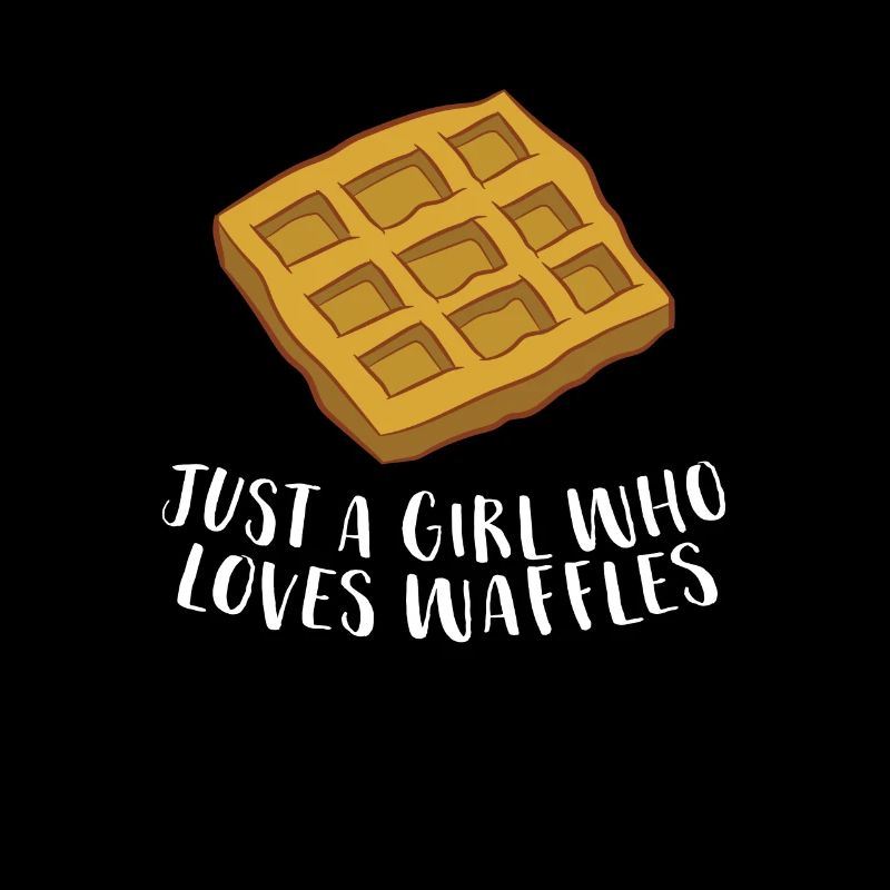 Nur Ein Mädchen Das Waffeln Liebt Waffeln