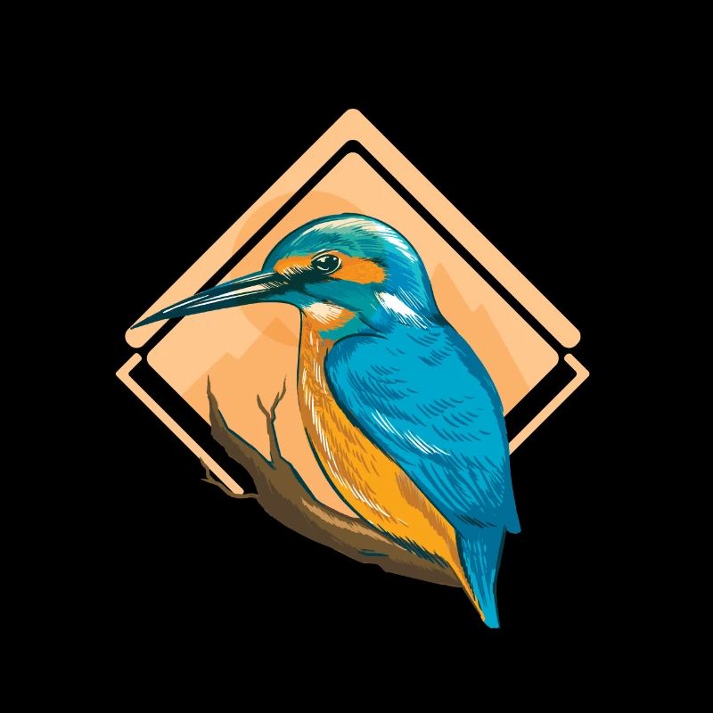 Kingfisher blue bird